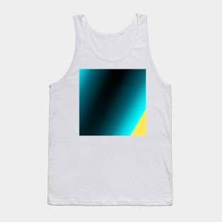 BLUE YELLOW ABSTRACT TEXTURE PATTERN Tank Top